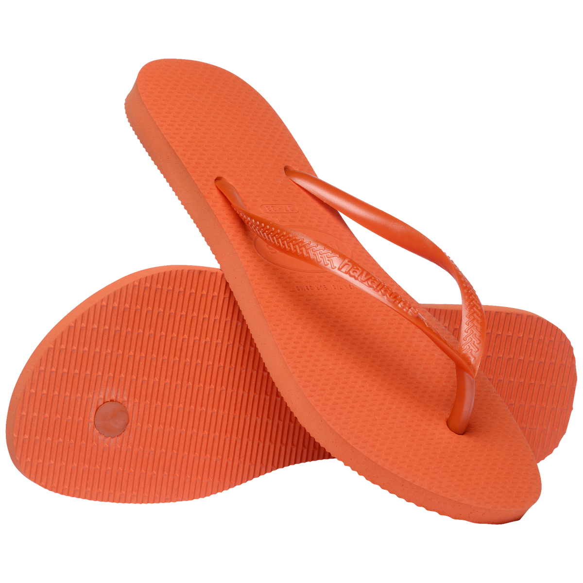Women's Slim Flip Flops - ORANGE